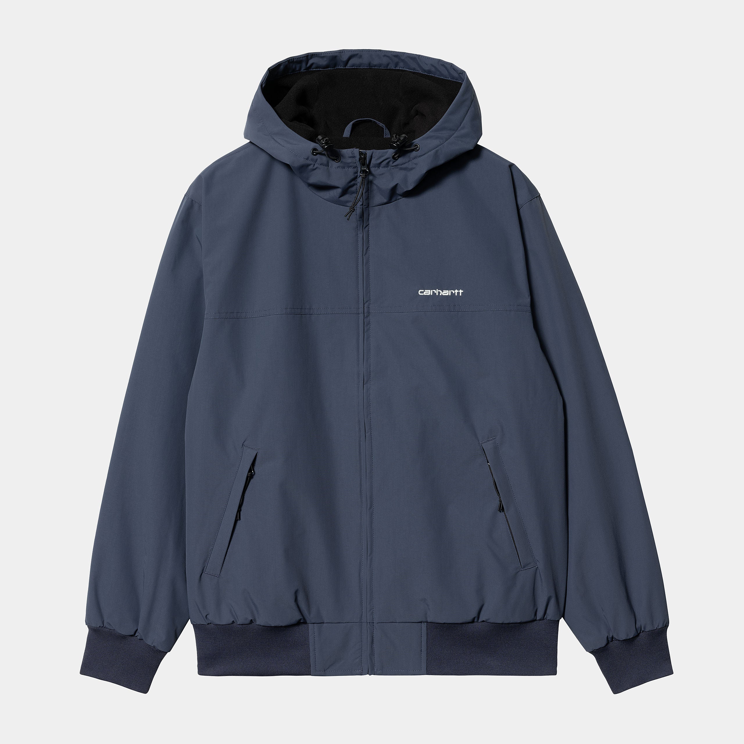 Men's Hooded Sail Jacket-Blue / White-Ghost Front View