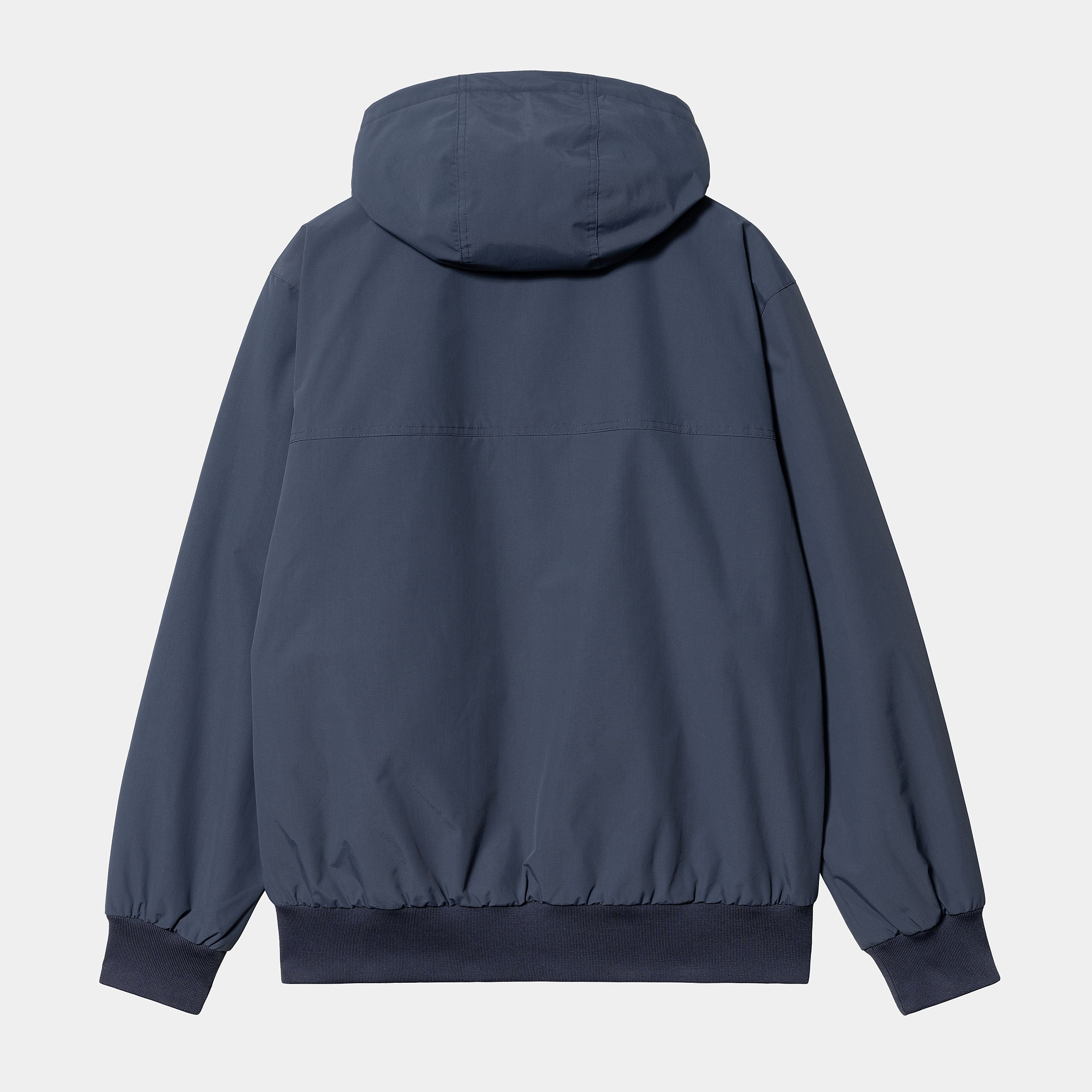 Men's Hooded Sail Jacket-Blue / White-Ghost Back View