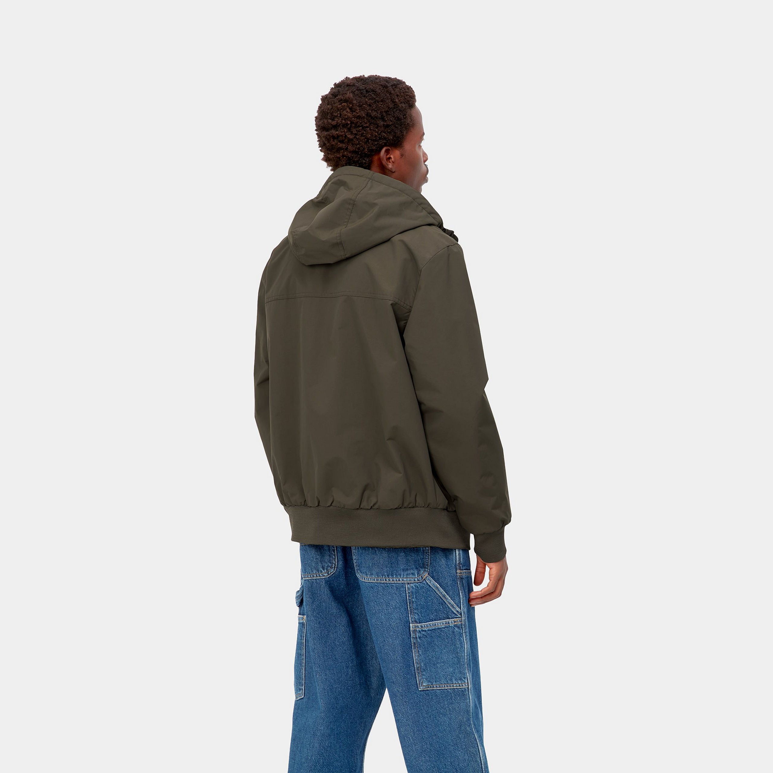 Carhartt WIP Hooded Sail Jacket-Cypress / Black Cypress / Black detail view
