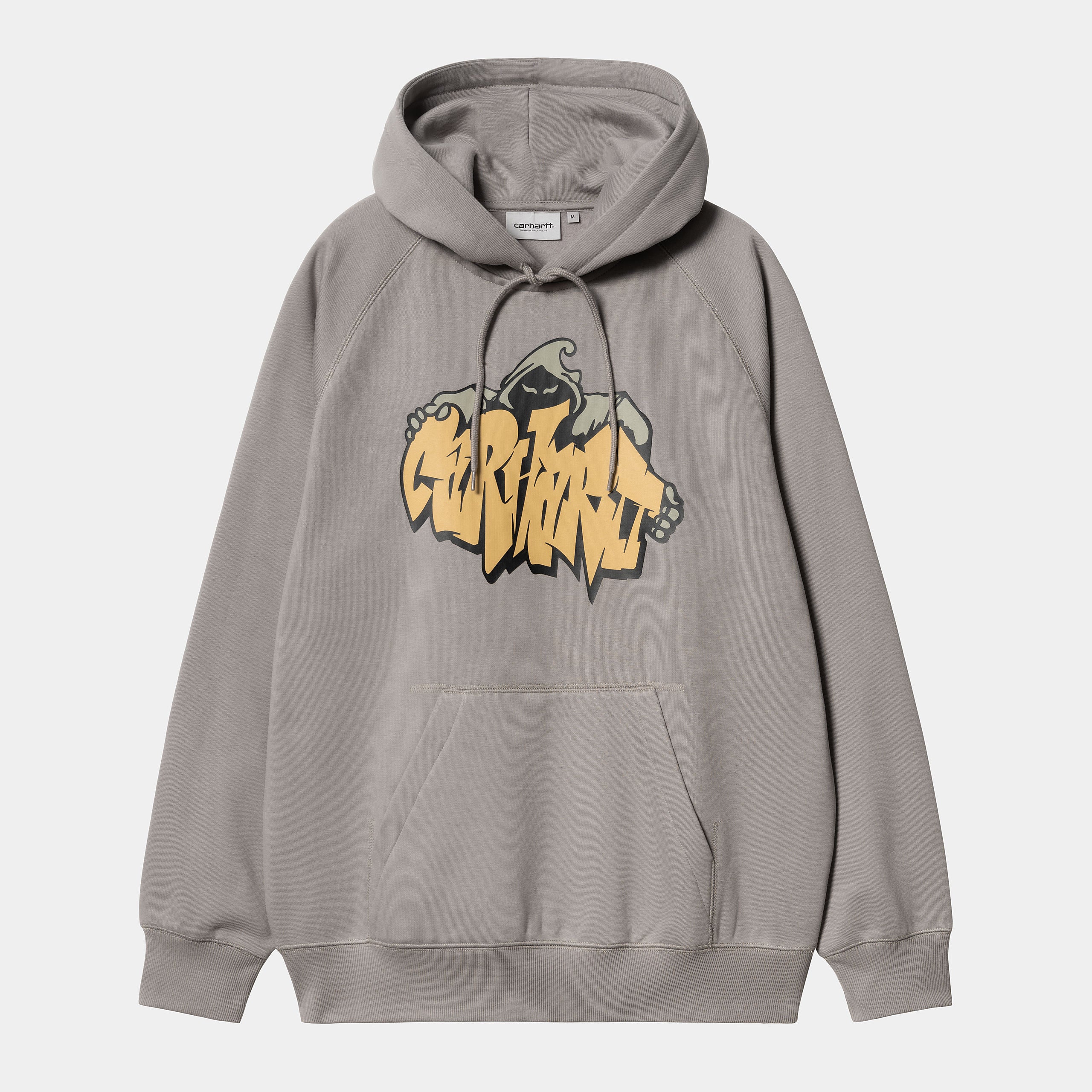 Men's Hooded Yute Sweat-Misty Grey-Front View