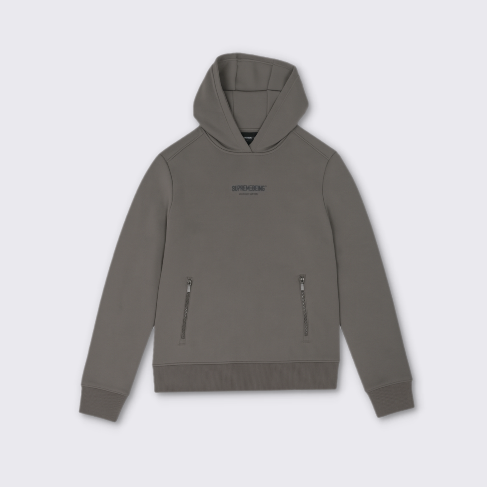Supreme Being Apollo Hoodie Taupe Taupe front view