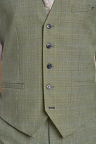 House of Cavani Caridi Sage Waistcoat Sage detail view