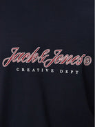 JACK JONES ORIGINALS Montauk Type Front Tee-Sky Captain Sky Captain back view