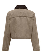 ONLY Cava Collar Jacket - Silver Mink/Chocolate Torte Silver Mink/Chocolate Torte detail view