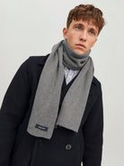JACK & JONES DNA Knitted Men's Scarf Navy detail view