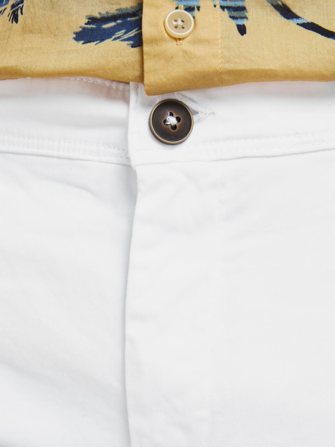 Men's Bowie Shorts Solid-White-Button View