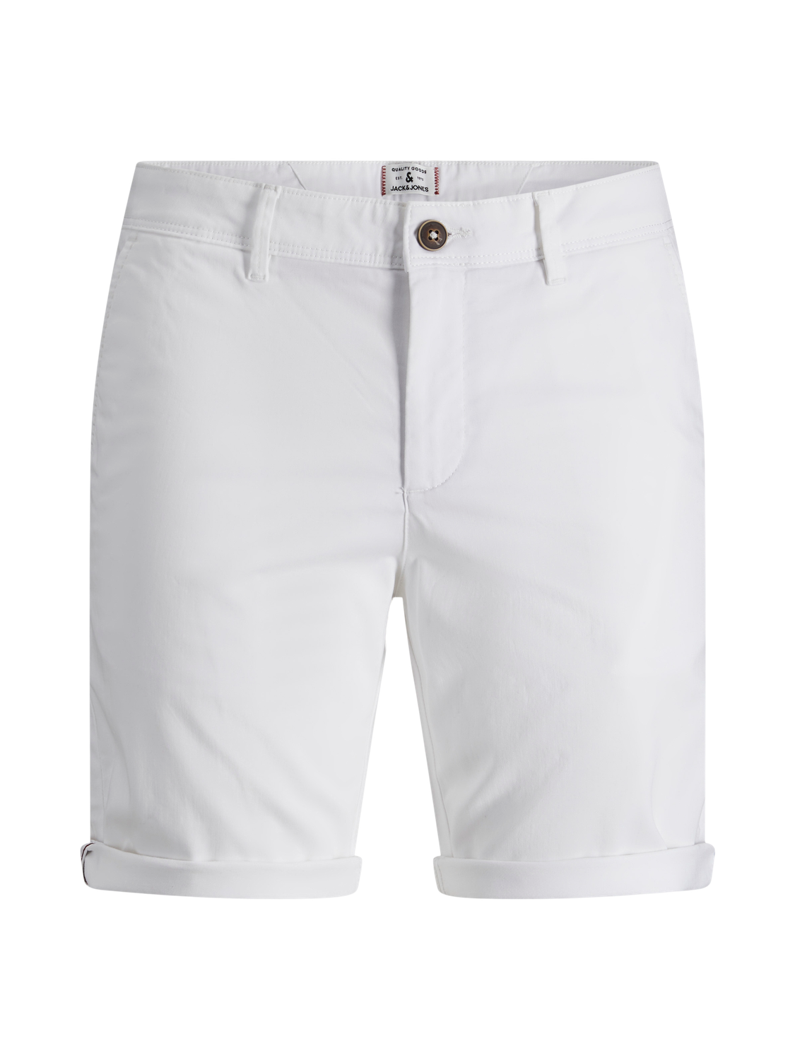 Men's Bowie Shorts Solid-White-Front View