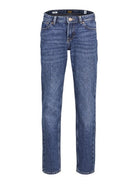 Jack Jones Youths Clark 123 Junior Boy Straight Jean Blue back view