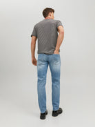 JACK & JONES Mike 011 Relaxed Tapered Fit Jeans BLUE DENIM view 34