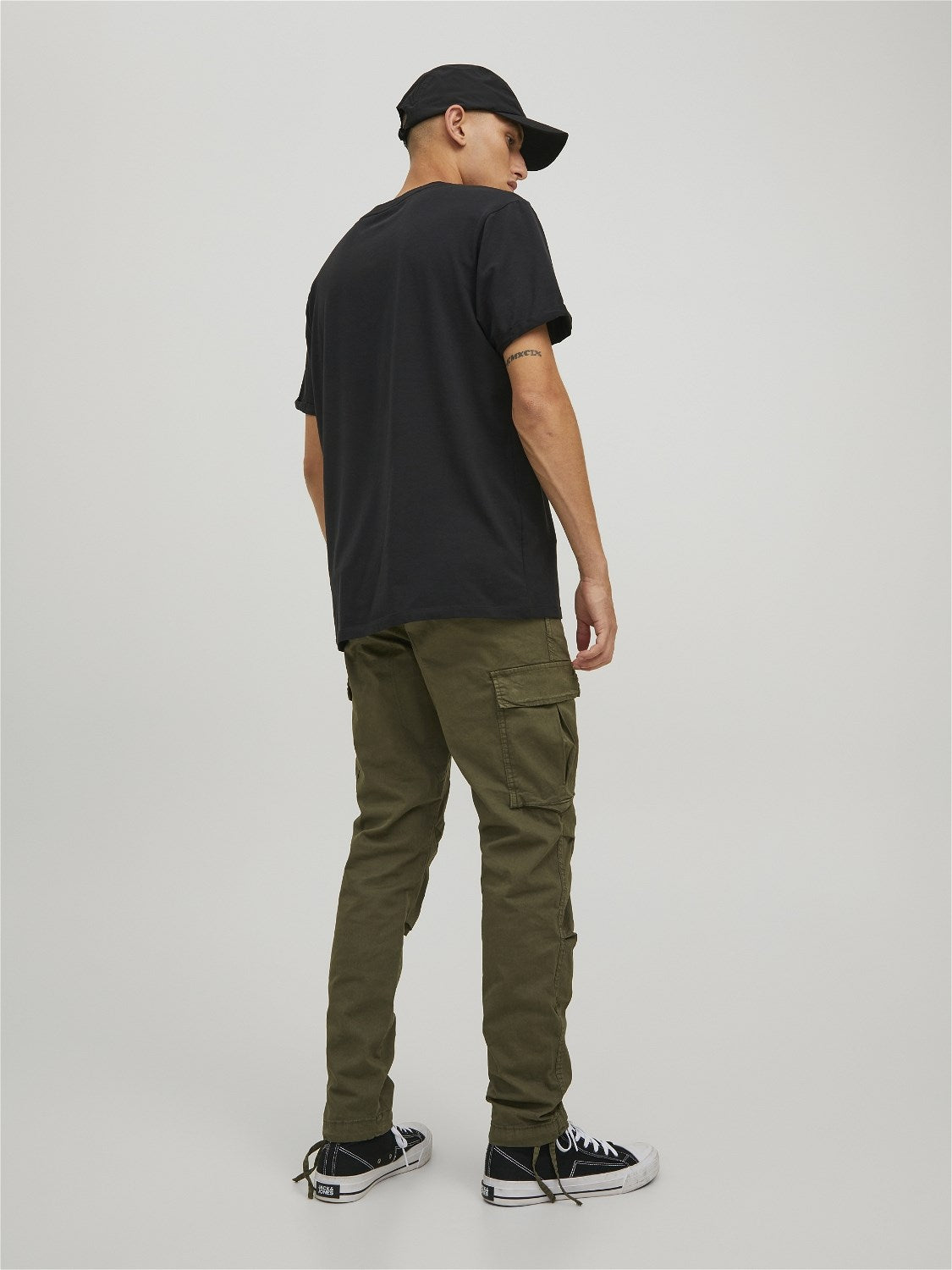 Ace Tucker Olive Night Cargo Pants-Back view