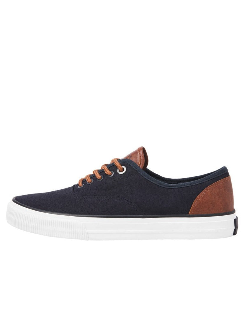 JACK & JONES Curtis Casual Canvas Navy Trainer Navy Blazer detail view