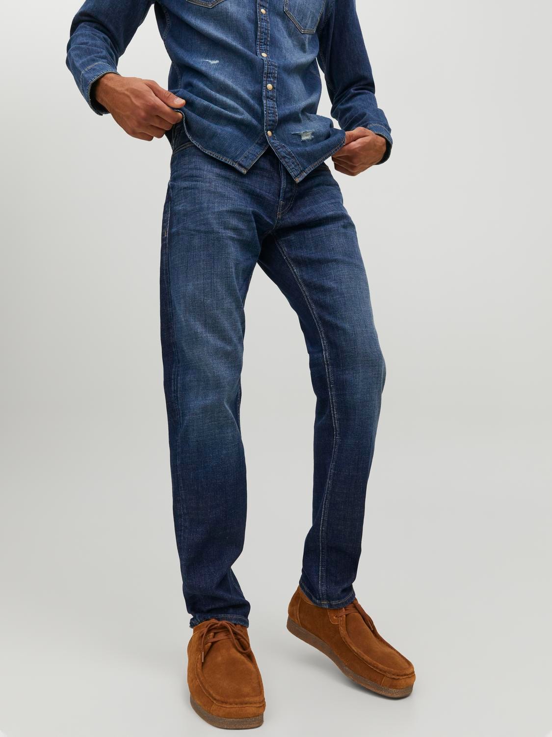 JACK & JONES Mike 211 Relaxed Tapered Fit Jeans BLUE DENIM alternate view