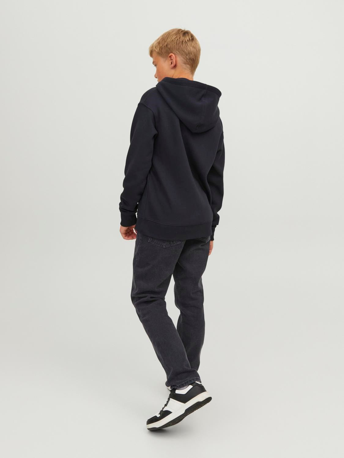 Jack Jones Youths Clark 912 Junior Boy Black Straight Jean Black detail view