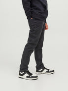 Jack Jones Youths Clark 912 Junior Boy Black Straight Jean Black back view