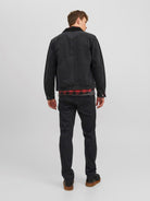 JACK & JONES Clark 598 Black Straight Leg Jean Black model front view