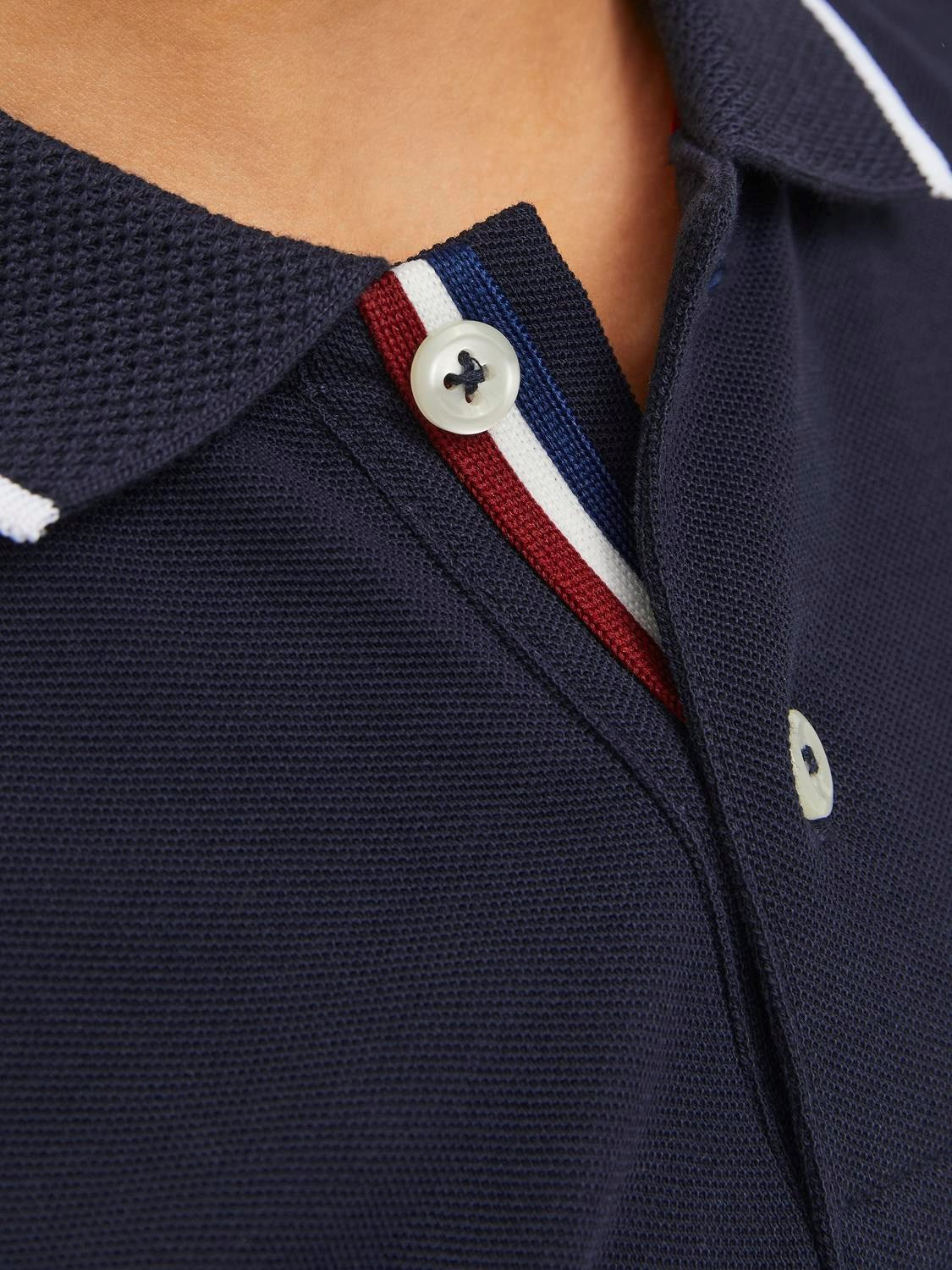 Shield Junior Boy Seabourne Polo Shirt-Collar view