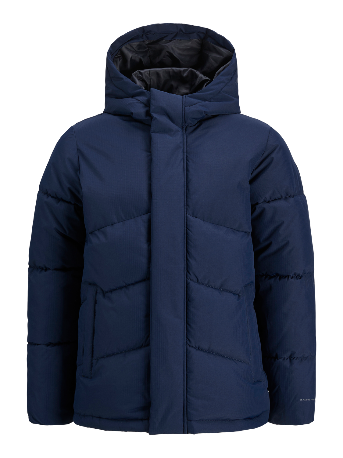 World Puffer Junior Boys Navy Jacket-Front view