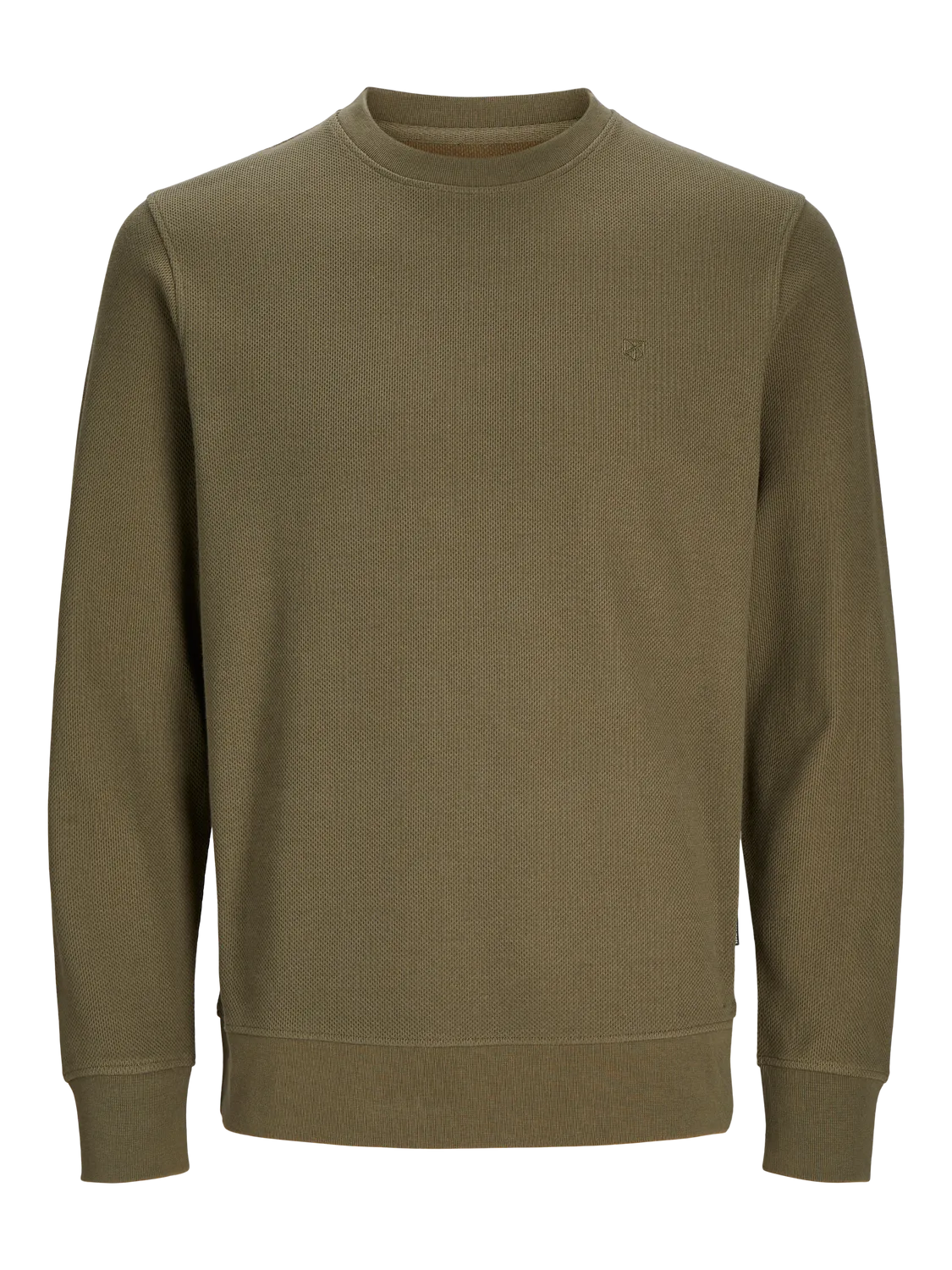 Men's Rowan Structured Crew Neck Sweat-Sea Turtle-Front view