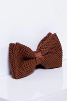Knitted Rust Men's Bowtie/Dickie bow