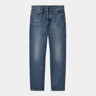 Carhartt WIP Klondike Pants-Dark Used Wash BLUE back view