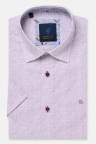 BENETTI Kyle Lilac Short Sleeve Shirt LILAC front view