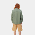 Carhartt WIP Long Sleeve Craft Shirt-Park Park model front view