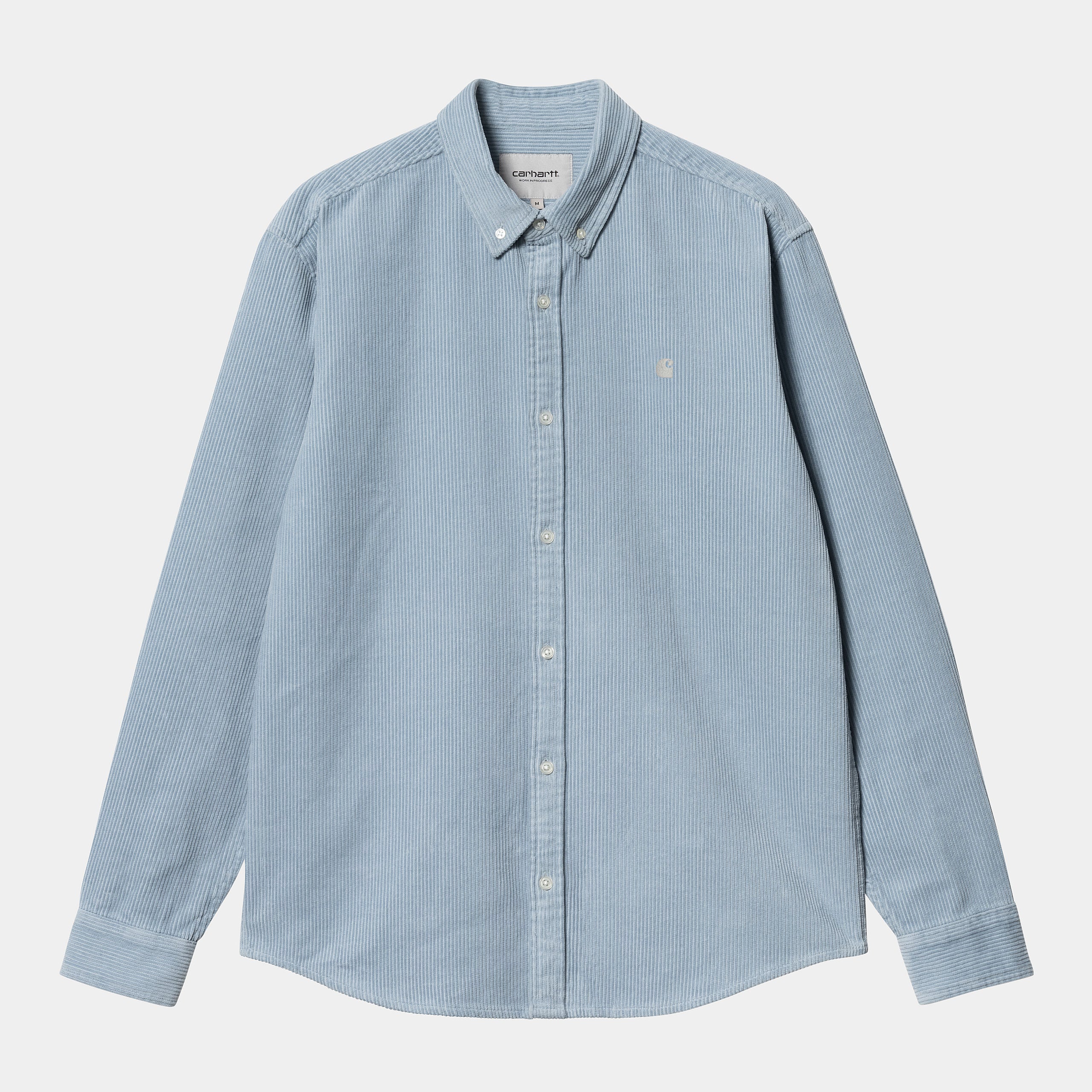 Long Sleeve Madison Cord Shirt-Dusty Ice / Wax
