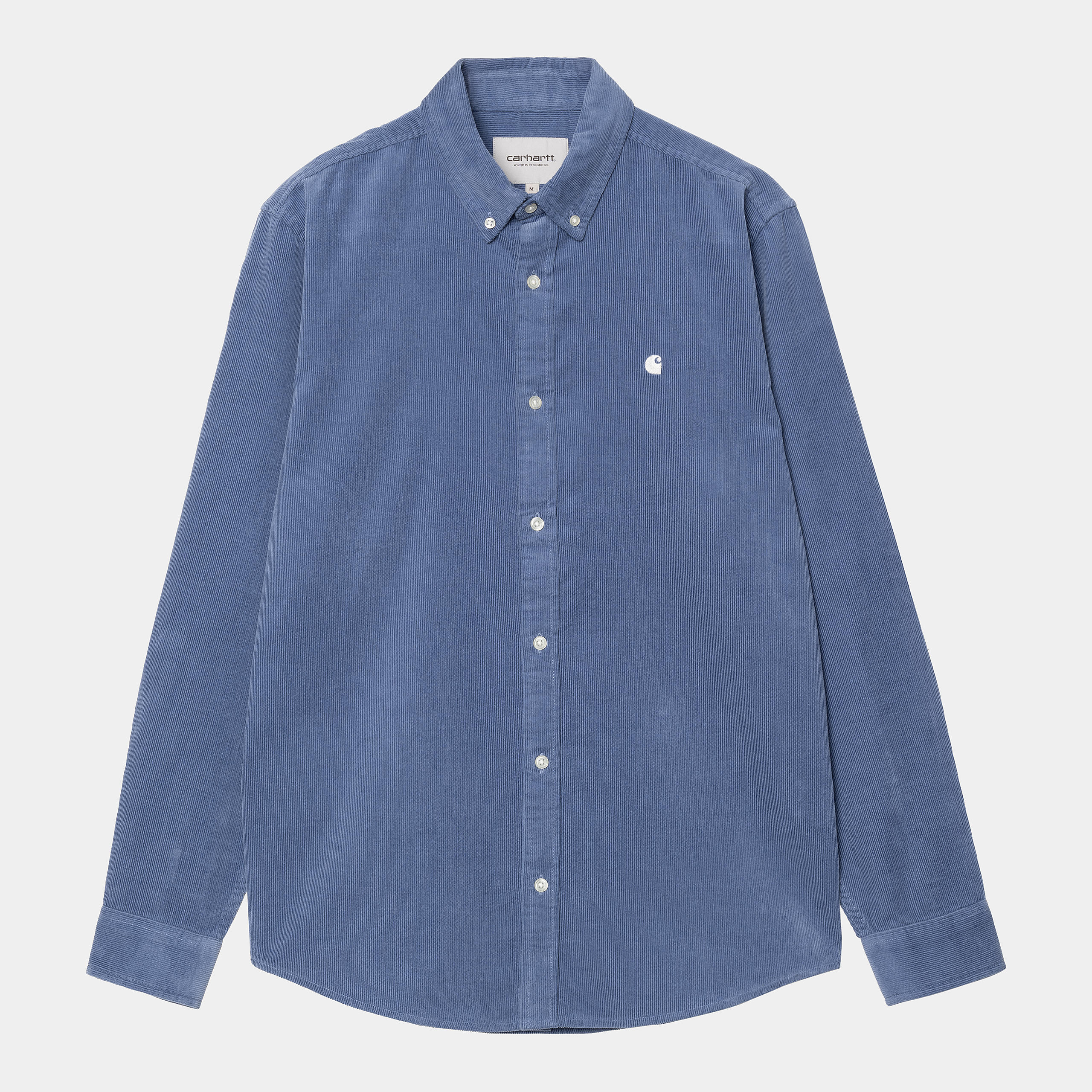 L/S Madison Fine Cord Shirt-Blue Iris / Wax