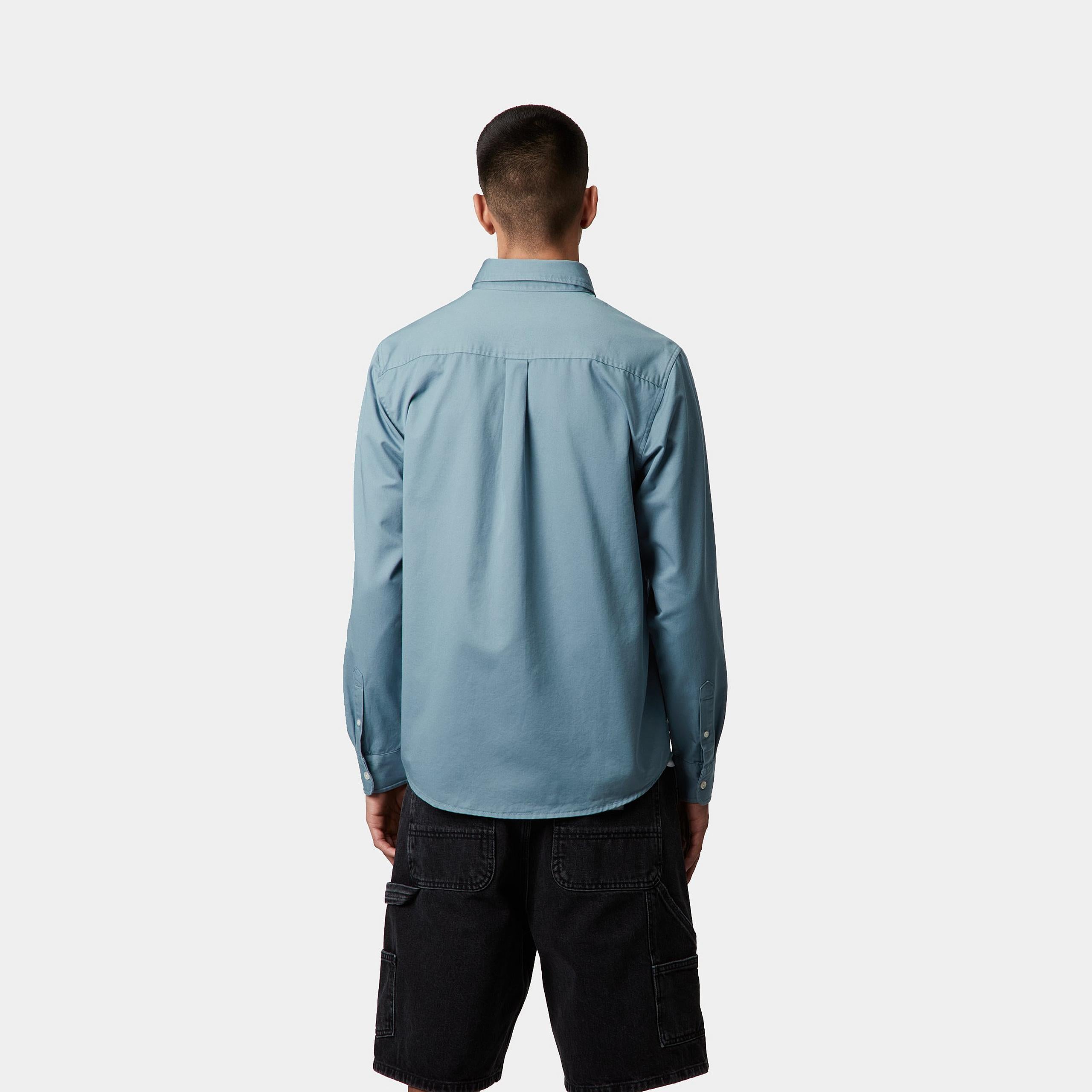 Carhartt WIP Long Sleeve Madison Shirt-Icy Water / Wax Icy Water / Wax alternate view
