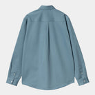 Carhartt WIP Long Sleeve Madison Shirt-Icy Water / Wax Icy Water / Wax model back view