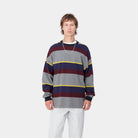 Carhartt WIP Sundling Sweatshirt-Sundling Stripe Aura Sundling Stripe  Aura front view