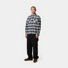 Carhartt WIP Long Sleeve Tarbell Shirt-Tarbell Check Dark Navy / White Tarbell Check  Dark Navy / White detail view
