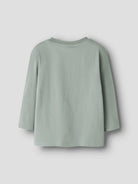 NAME IT Lauge kids long-sleeve top in Green Milieu back view