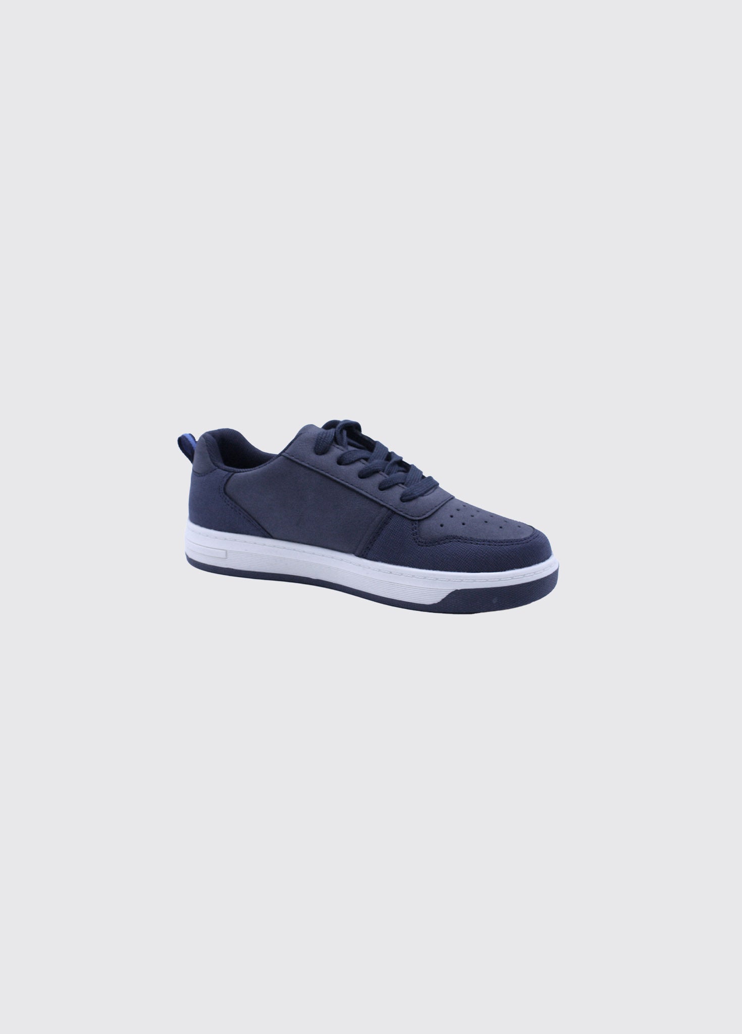 Dubarry navy trainers white white gum sole-Side view