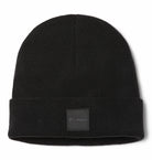 Black beanie with Columbia logo on a white background