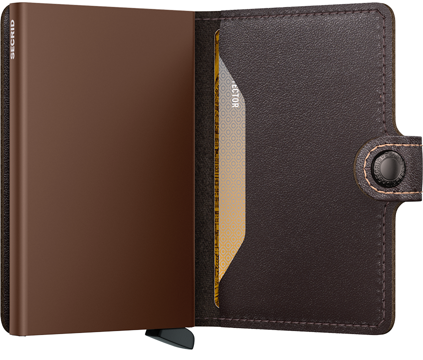 Secrid Original Chocolate Miniwallet-Open view