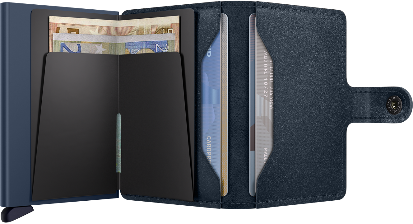 Secrid Original Navy/Navy Miniwallet-expanded inside view 