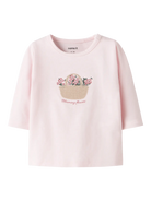 NAME IT Hilsa Long Sleeve Top Cradle Pink front view