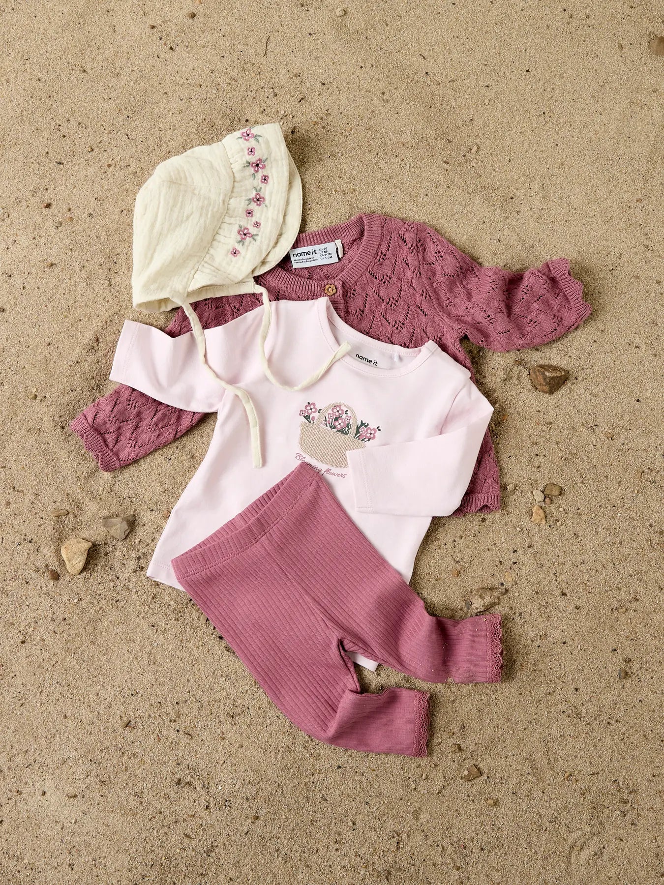 NAME IT Hilsa Long Sleeve Top Cradle Pink side view