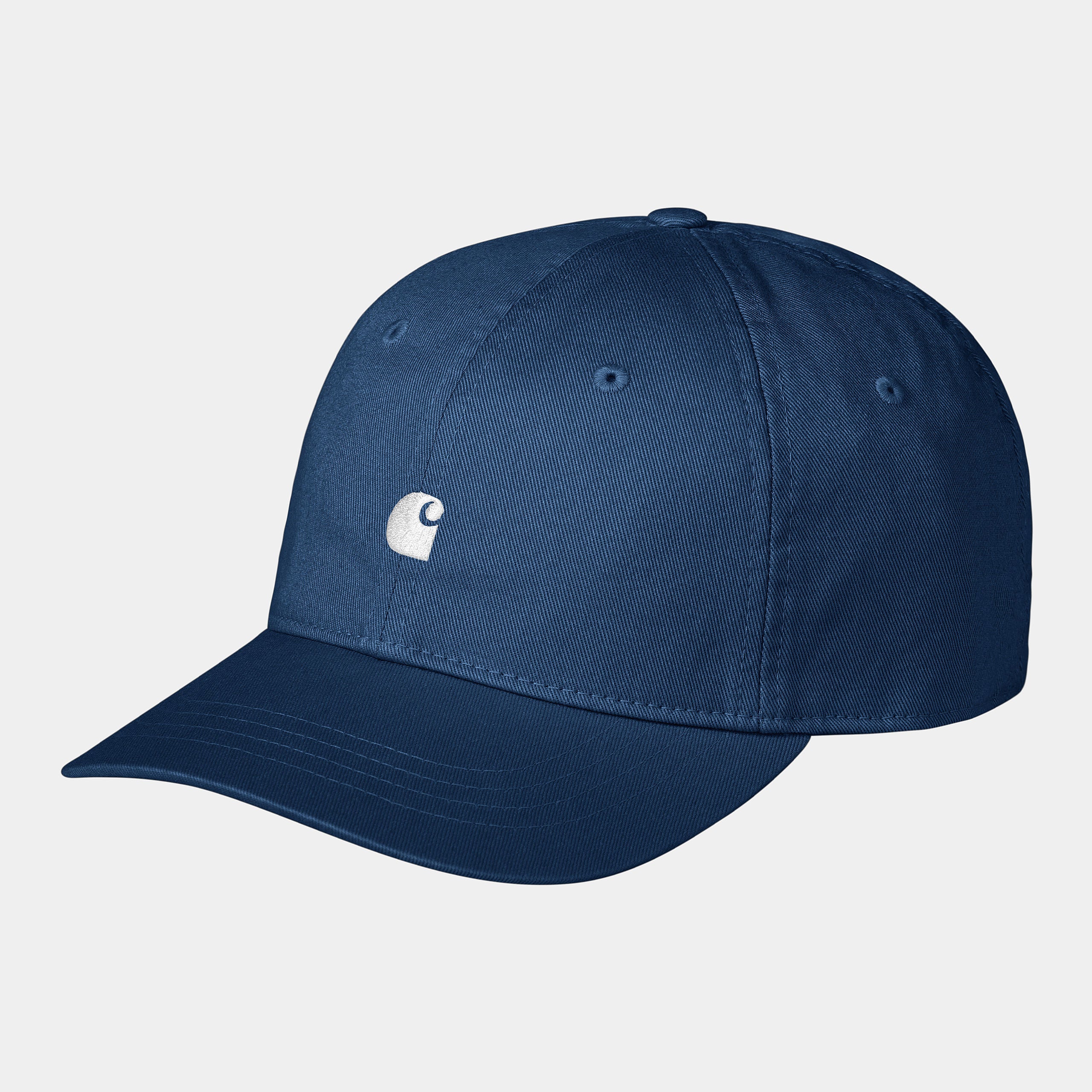 Carhartt WIP Madison Logo Cap-Elder / White Elder / White front view