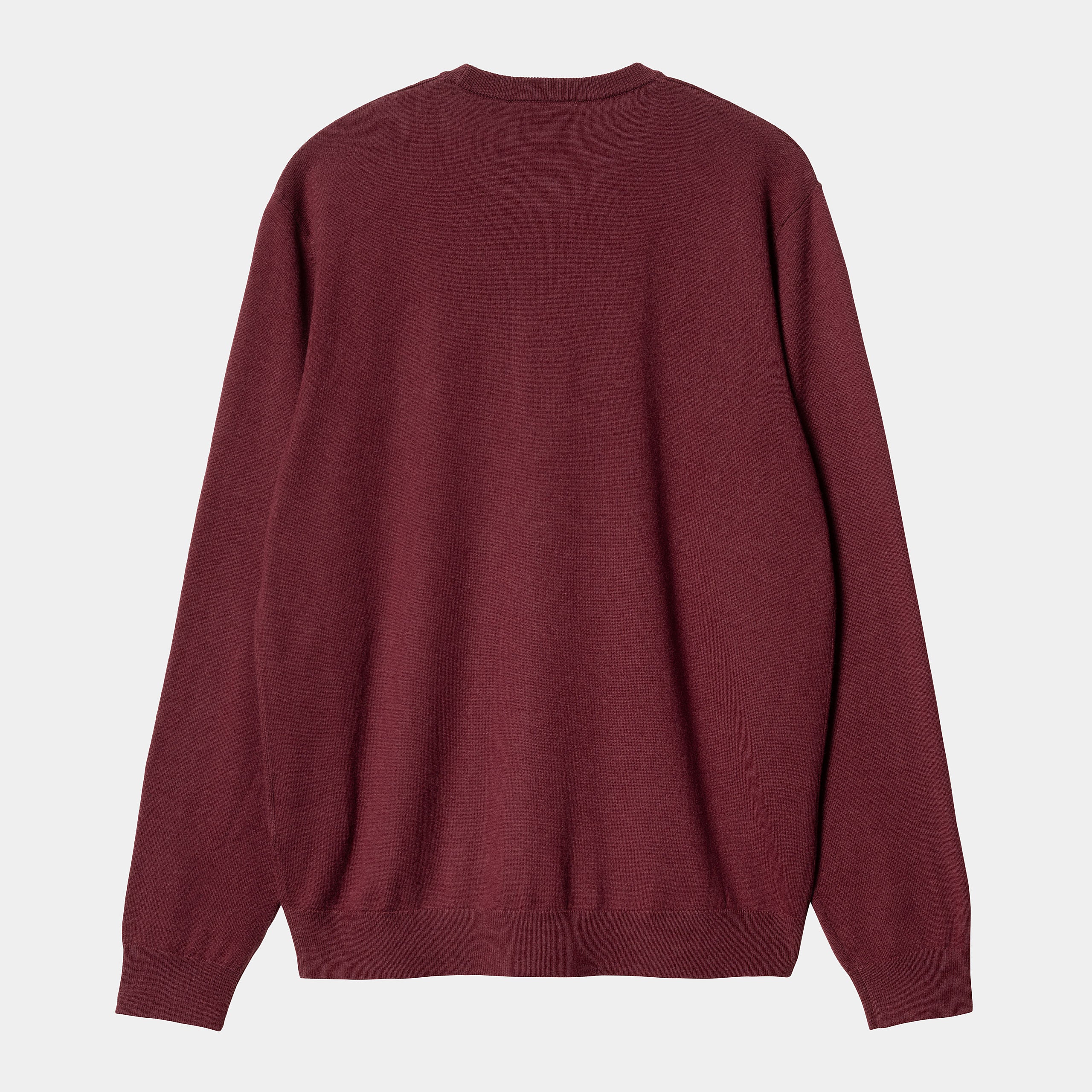 Carhartt WIP Madison Sweater-Malbec / Black Malbec / Black back view