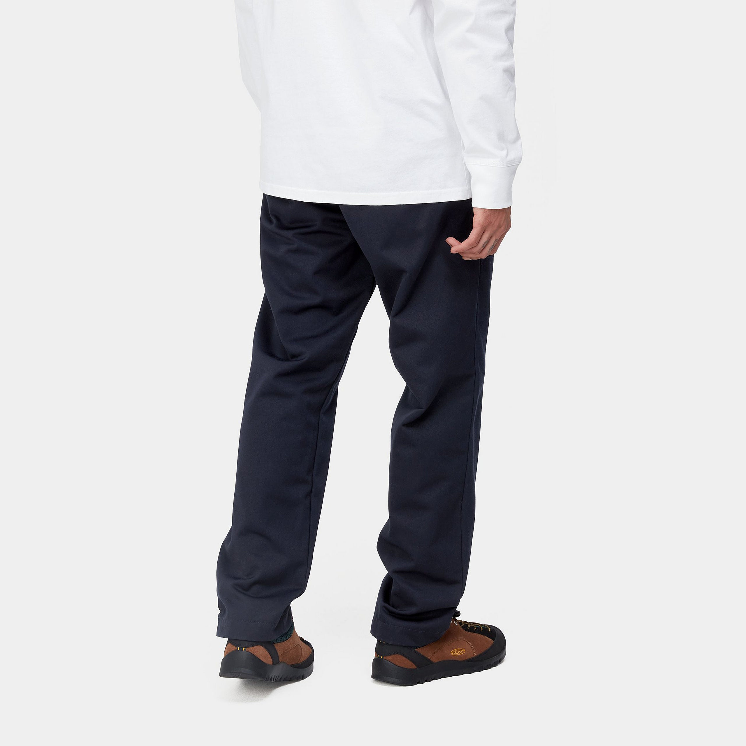 Carhartt WIP Master Pant-Dark Navy DARK NAVY model front view