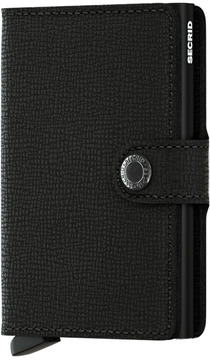 SECRID Secrid Crisple Black Miniwallet Black front view