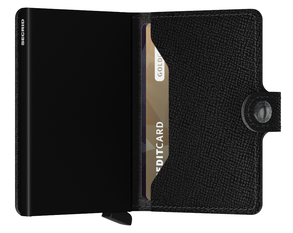 Secrid Crisple Black Miniwallet-Inside view
