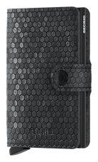 SECRID Secrid Hexagon Black Miniwallet Black front view