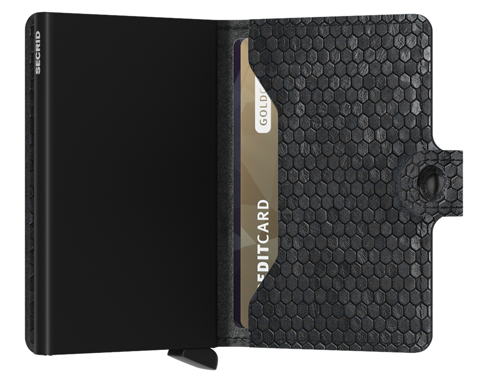 Secrid Hexagon Black Miniwallet-Inside view