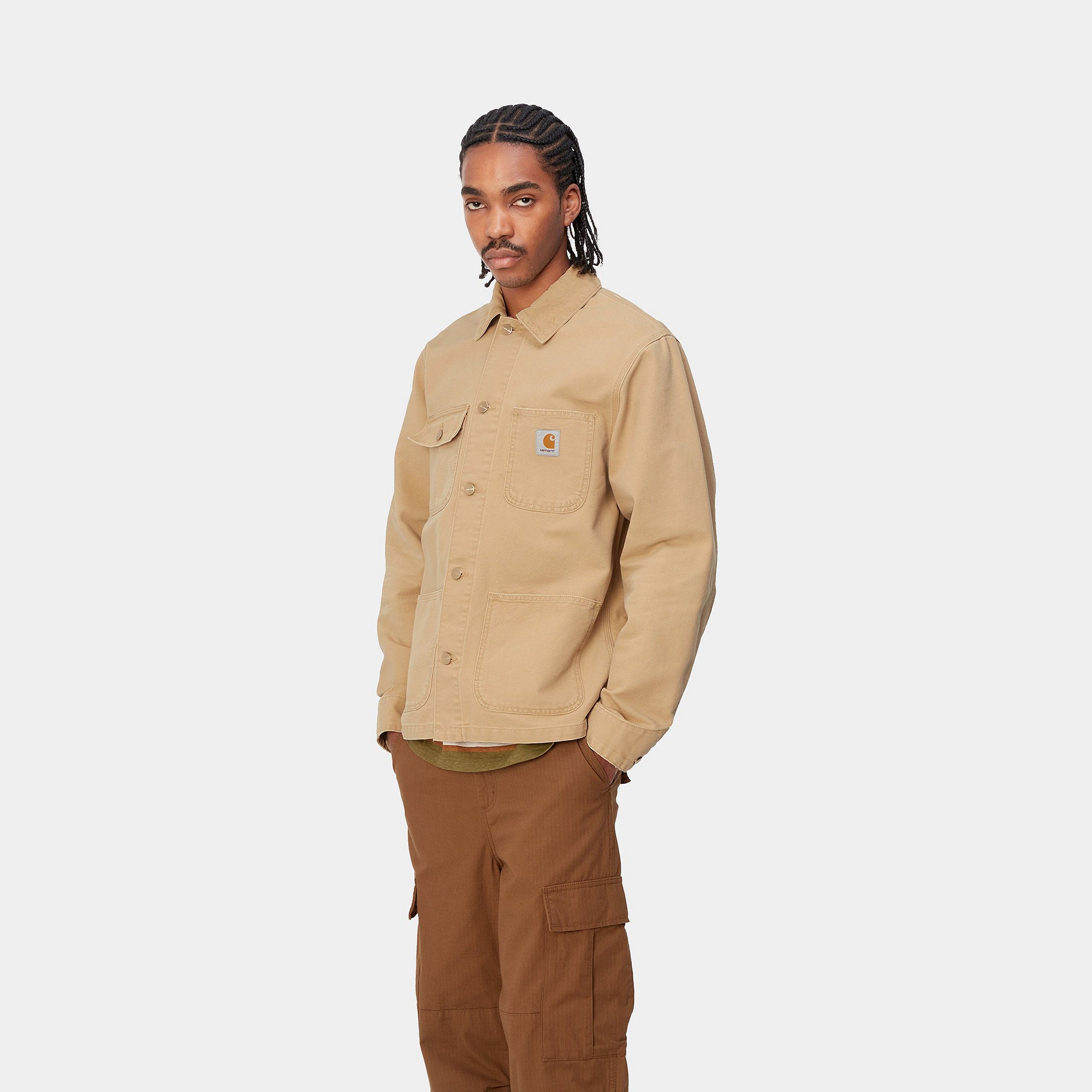 Carhartt WIP Michigan Bourbon / Bourbon Summer Coat Bourbon / Bourbon detail view