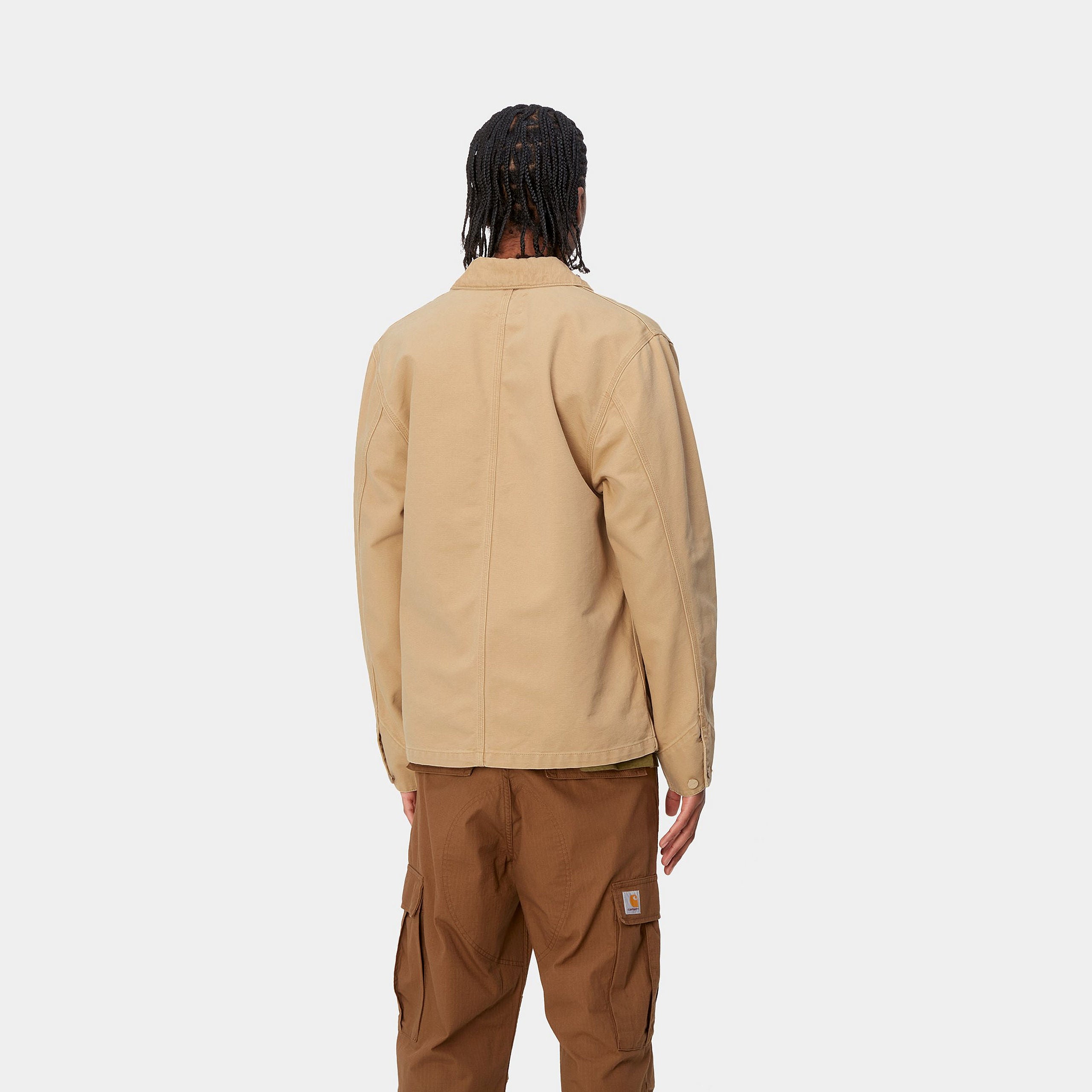 Carhartt WIP Michigan Bourbon / Bourbon Summer Coat Bourbon / Bourbon model front view