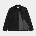Carhartt WIP Michigan Jacket-Black / Black Black / Black model front view