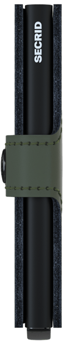 Secrid Matte Green/Black Miniwallet-Side view